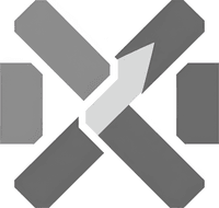 Минималистичный абстрактный логотип компании Чайна Фирма в серых тонах на белом фоне